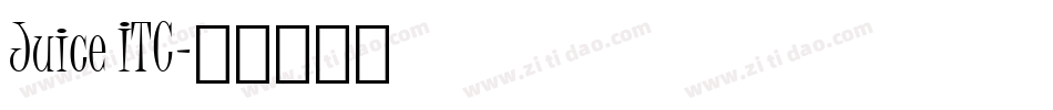 Juice ITC字体转换